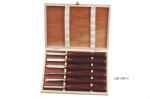 V Shaped Wood Lathe Tool Sets Wooden Handle Wood Carving Chisel Set