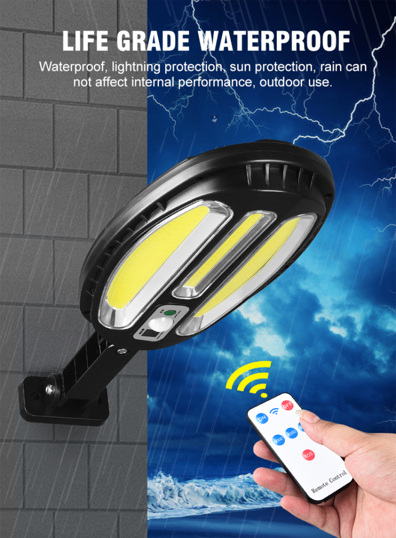 Wireless 20W 450LM Outdoor Pole Solar Street Light 20 Watt 6000-7000K Waterproof