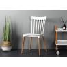 Buy cheap Tavern Wooden Leg Plastic Chair Gray Stackable Dining Room Chairs from wholesalers