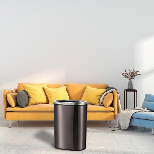 Buy cheap Anti Fingerprint 3.17 Gallon Stainless Steel Bathroom Garbage Can from wholesalers