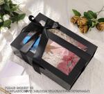 Black Gift Box For Present Contains Ribbon, Card, Groomsman Proposal Box, Extra