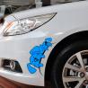 Buy cheap Heat Stretchable Custom Die Cut Sticker Waterproof Transparent Bumper Window Car Sticker from wholesalers
