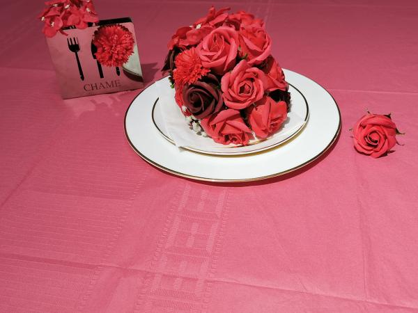 Buy cheap Embossed Patteren Premium Paper Tablecloth 54x108 Inch from wholesalers