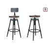 Buy cheap Loft Style Adjustable Metal Restsaurant Bar Stools Wood / Leather Seats Bar Chair from wholesalers