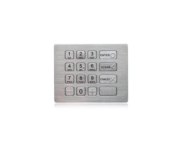 Buy cheap OEM ODM Vandal Proof Panel Mount Metal Keypad With 16 Button Digital Keypad from wholesalers