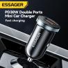 Buy cheap ESSAGER ES-CC12 Series 30W Type C USB A Car Charger Port from wholesalers