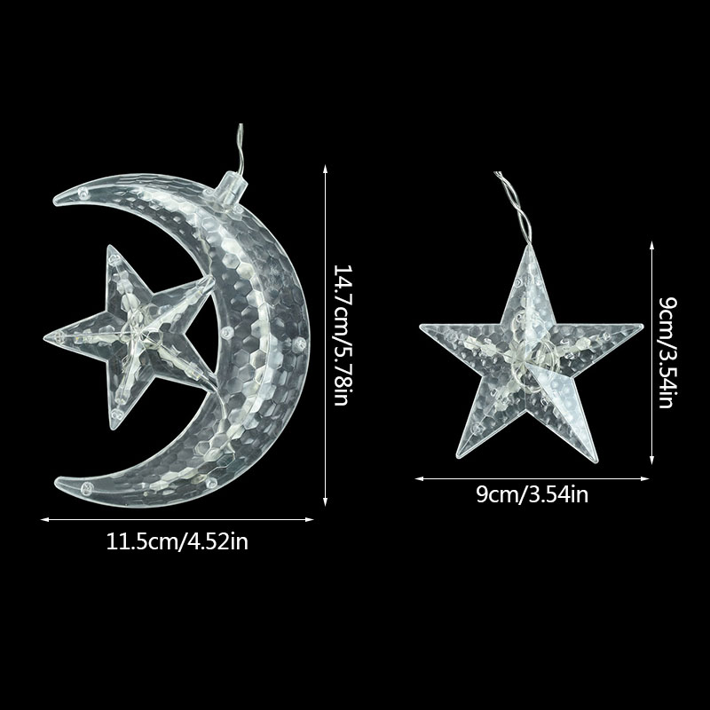 Christmas Lights Led 3.5M Curtain String Light Garland Star Moon 220V/110V Fairy Lights Outdoor/Indoor For Home Festival
