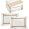Buy cheap Star Hotel Plain White Luxury Comforter Quilt Cover Bedding Sets made of Cotton Fabric from wholesalers