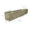 Buy cheap Geotextile Hesco Sand Filled Barriers Mil 7 Sand Filled Hesco Barrier from wholesalers