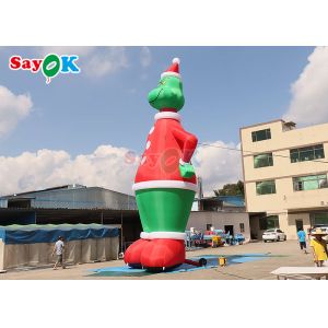 Buy cheap 32.8FT Gemmy Christmas Airblown Inflatable Grinch With Santa Hat from wholesalers