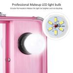 Pink Color Cosmetic Beauty Case , Professional Makeup Cases On Wheels