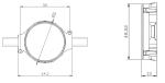 1.92W 24V RGB LED Pixel Light 5cm For Holiday Show Decoration