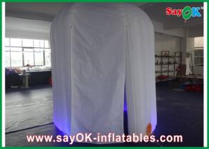China Photo Booth Led Lights Durable 2 X 3 X 2.3M Inflatable Photobooth , Oxford Cloth Photo Tent With Lighting on sale