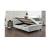 Buy cheap Fabric Grey Velvet King Size Bed Frame With Crystal Buttons from wholesalers