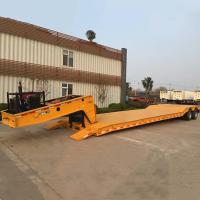 Buy cheap Carbon Steel 2 Axle 50Ton Removable Gooseneck Trailer product