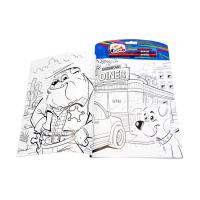 Buy cheap Custom Full Coloring Book Printing with brush , Kids Toddler Painting Coloring product