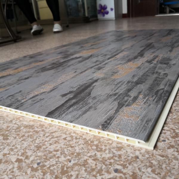 Buy cheap Interior Tile Effect PVC Wall Panels 5000mm PVC Panel Wooden Design from wholesalers
