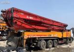 Used Concrete Pump Trucks 62m Mounted On Mercedes Chassis For High Rise