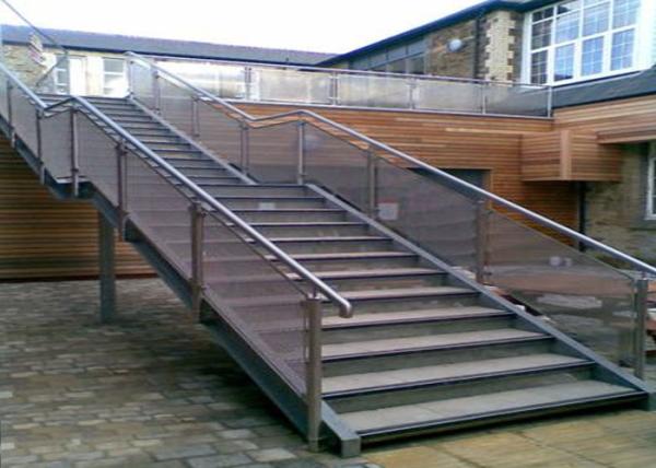 Buy cheap Wear Resistance Stainless Steel Railing Smooth Surface No Sharp Edges / Corners from wholesalers