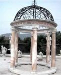 Stone gazebo for garden
