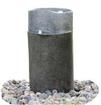 Cylinder Shaped Cast Stone Garden Fountains / Large Outdoor Fountains