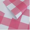 Buy cheap Party Pink Gingham Birthday Rectangle Desk Disposable Table Cloths Covers from wholesalers