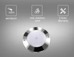260MM Wall Mounted 316LSS Resin Filled 35W Warm White RGB Underwater Light LED