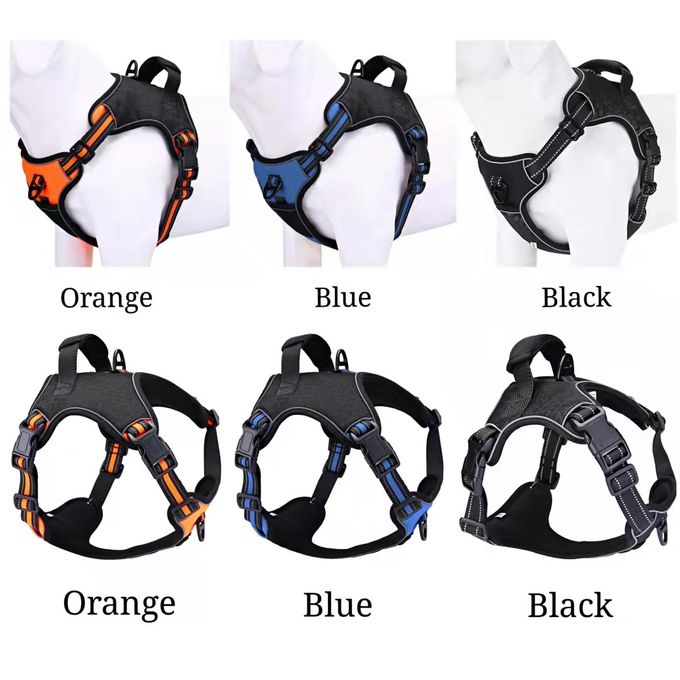 Pet Puppy Chest Harness Reflective Heavy Duty Tactical Dog Harness ODM