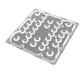 Buy cheap Square Clear LED Ceiling Light Lens Plastic 90 Degree 5050 For Tunnel Lighting from wholesalers