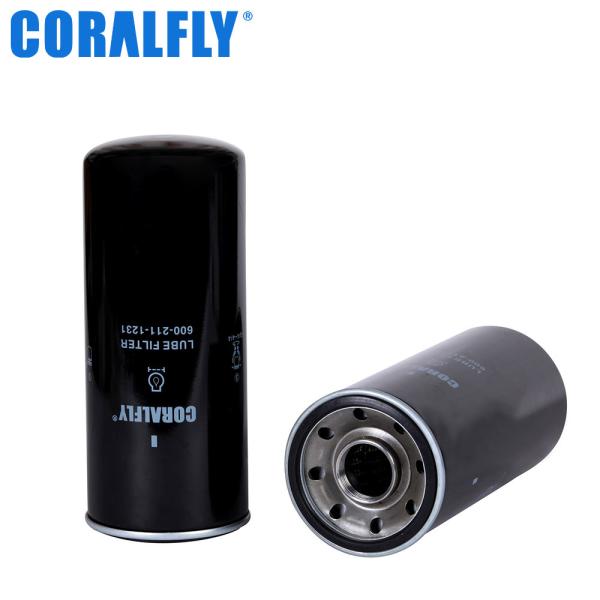 Buy cheap 21 Micron 600 211 1231 Komatsu Oil Filter for CUMMINS 3313279 from wholesalers