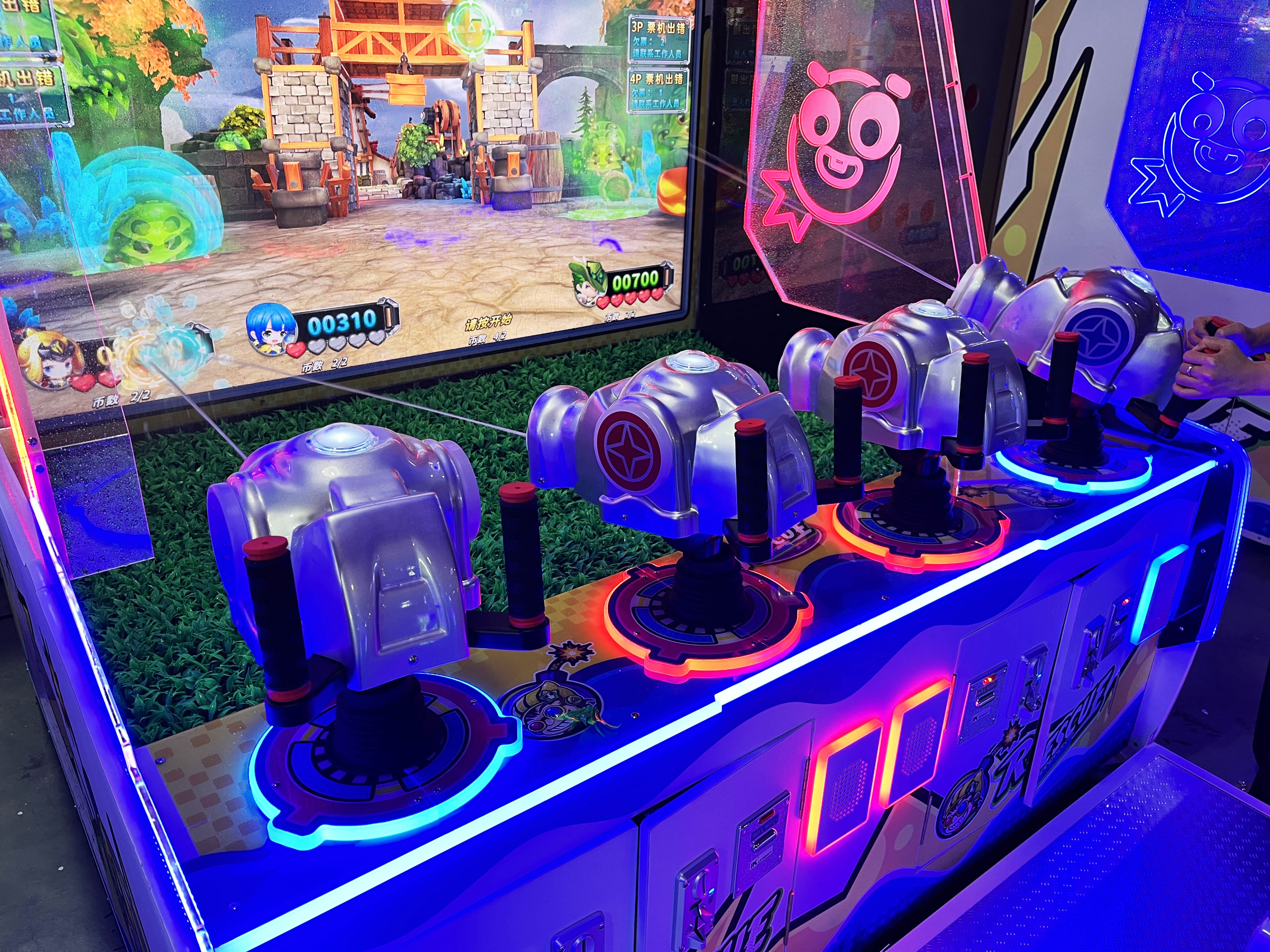 Dreamland Fast return money arcade coin operated water gun shooting games ticket redemption game machine for 4 players