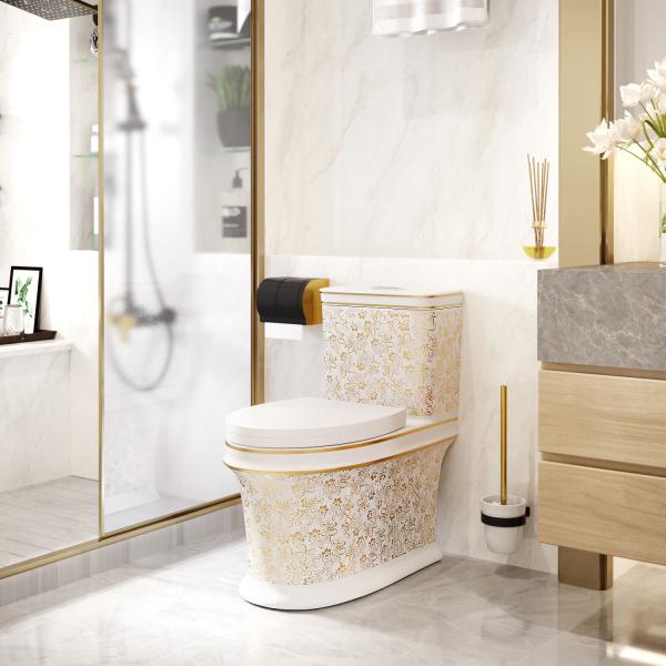 Buy cheap 630*350*730mm Siphonic One Piece Toilet from wholesalers