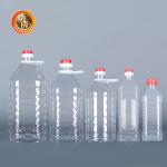OEM Clear Pet Plastic Condiment Bottles 250ml 500ml 1l Cooking Oil Container