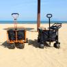Buy cheap Wide Wheel Beach Folding Wagon Cart Rear Opening Design General Purpose from wholesalers