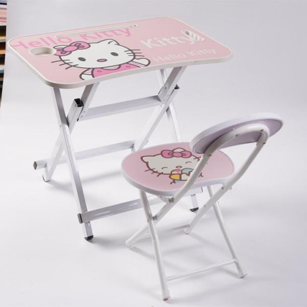Buy cheap Kids Study Table With Chair For Students Foldable Furniture 22.83" from wholesalers