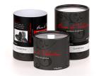 Food Paper Tube Packaging , Plastic PVC Transparent Top Paper Lid Cosmetic