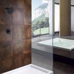 Round Shower Head Bathroom Shower Faucets Combo Valve Included