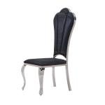 PU Cushion Black Metal Dining Room Chairs 9.2kg Light And Comfortable