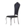 Buy cheap PU Cushion Black Metal Dining Room Chairs 9.2kg Light And Comfortable from wholesalers