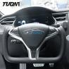 Buy cheap Leather Tesla Carbon Fiber Yoke Steering Wheel Ergonomic Grip from wholesalers