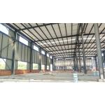 Industrial Galvanized Metal Building Construction , Prefabricated Steel