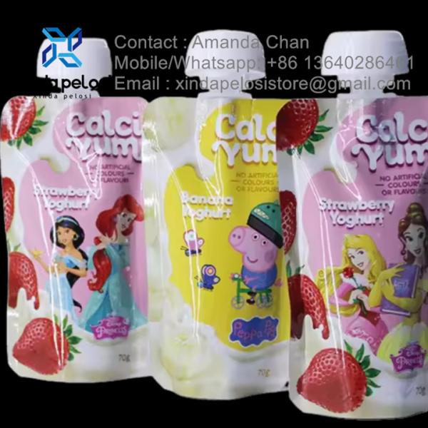 Buy cheap Squeeze Energy Drink Food Spout Pouches,Biodegradable Stand Up Pouches from wholesalers