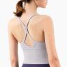 Buy cheap 9 Colors Nude Yoga Womens Sports Bra Sexy Nylon Sweat Wicking Water Drop Back from wholesalers