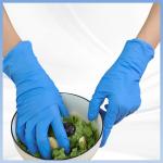 Blue PVC Disposable Examination Gloves Individually Packaged