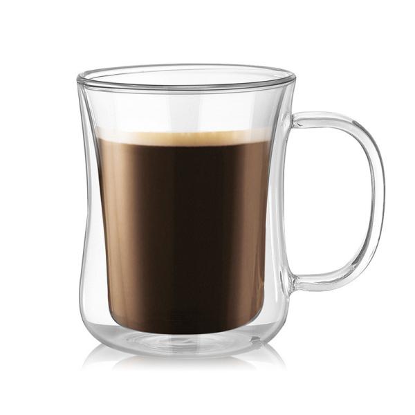 Buy cheap 220ml / 420ml Double Wall Glass Cup Insulated Thermal For Tea / Coffee from wholesalers