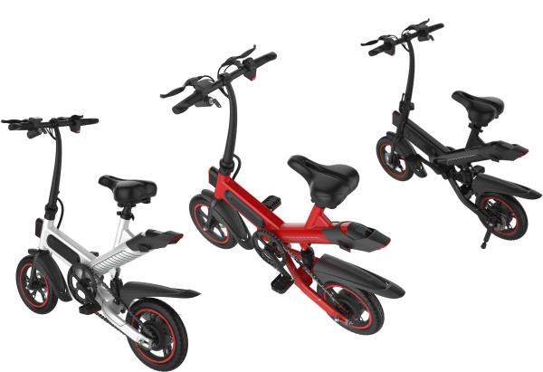 Professional Small Folding Electric Bike 12 Inch 350W Brushless Motor Front &
