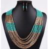 Buy cheap European and American big bohemian jewelry hand-woven multi-meter Pearl Necklace from wholesalers