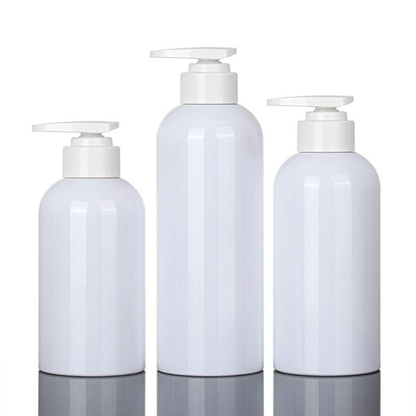Buy cheap 350ml Plastic Recycling Skincare Container Wholesale 500ml Unique Shape Shampoo Bottle With Pump from wholesalers