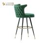 Buy cheap Leather Modern Upholstery Contemporary Bar Chairs Low Back 110cm Height from wholesalers