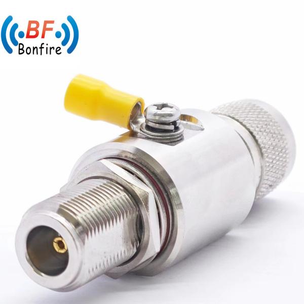Buy cheap BLQ-060-41101 DC-6000MHz RF Arrester Coaxial Lightning Surge Arrester Nm to NF Black from wholesalers